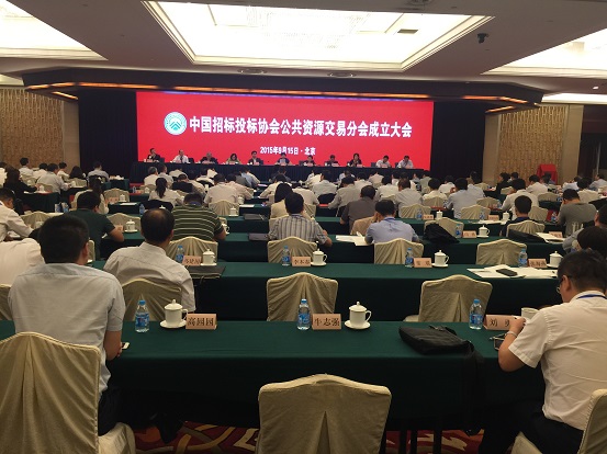 中国招标投标协会公共资源交易分会成立大会在京隆重召开
